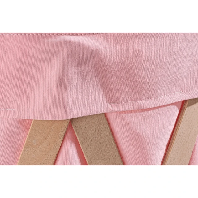 WOODBA toy basket - pink