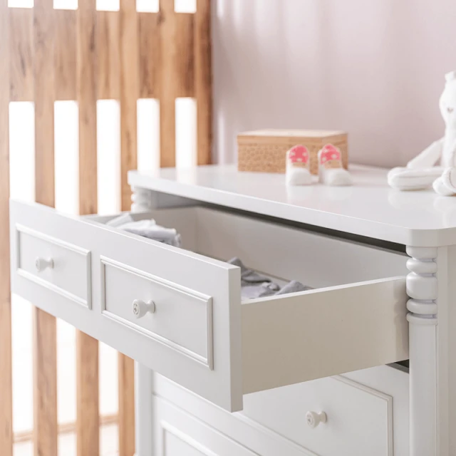 Children’s chest of drawers NIL - white