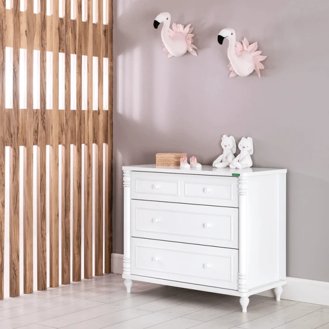 Children’s chest of drawers NIL - white