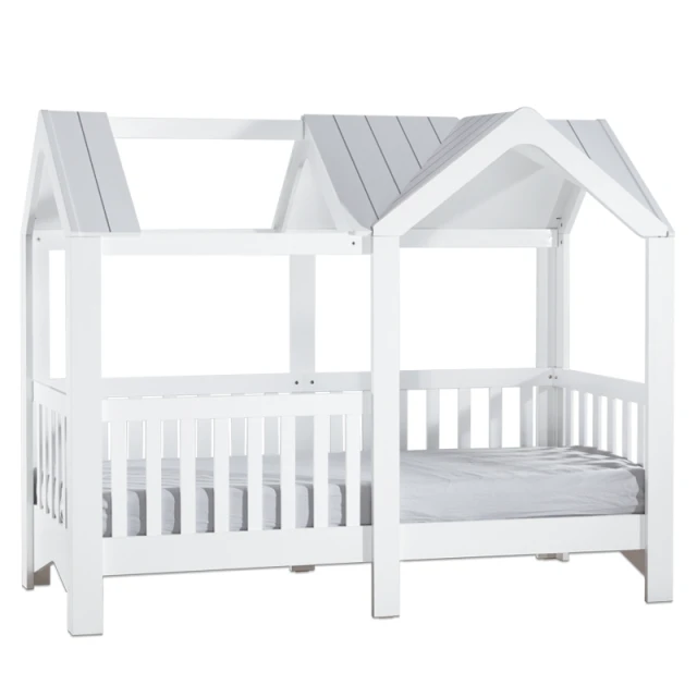 Montessori house bed MIAMI 100 x 200 - white