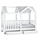 Montessori house bed MIAMI 100 x 200 - white