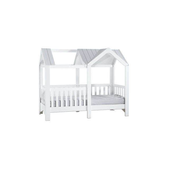 Montessori house bed MIAMI 100 x 200 - white