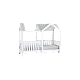 Montessori house bed MIAMI 100 x 200 - white