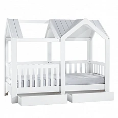 Set of drawers for Montessori house bed MIAMI 100 x 200 - white