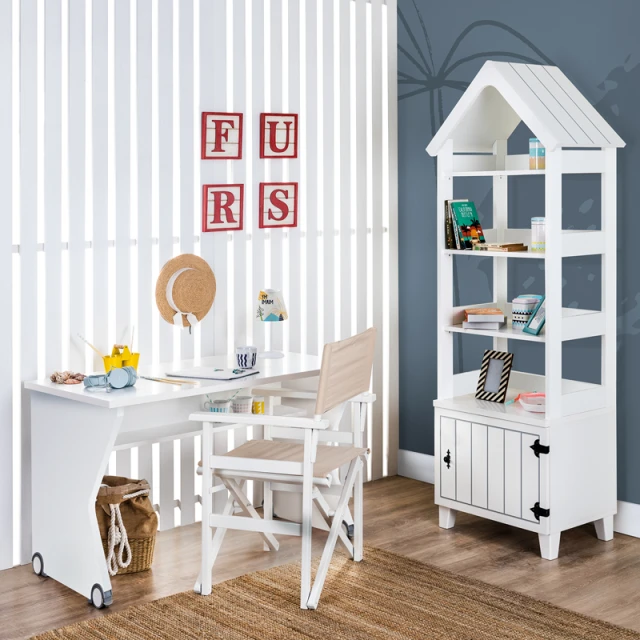 Children’s bookcase MIAMI - white