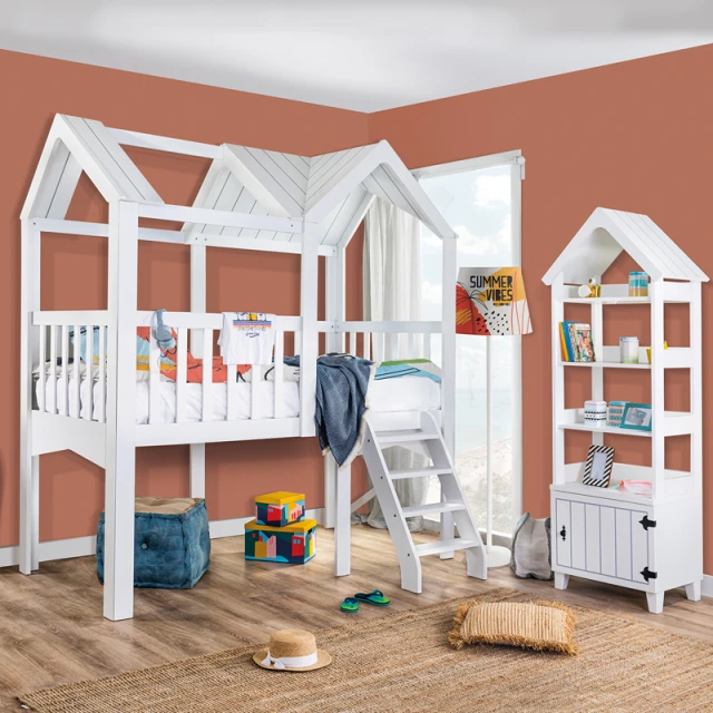 Children’s bookcase MIAMI - white