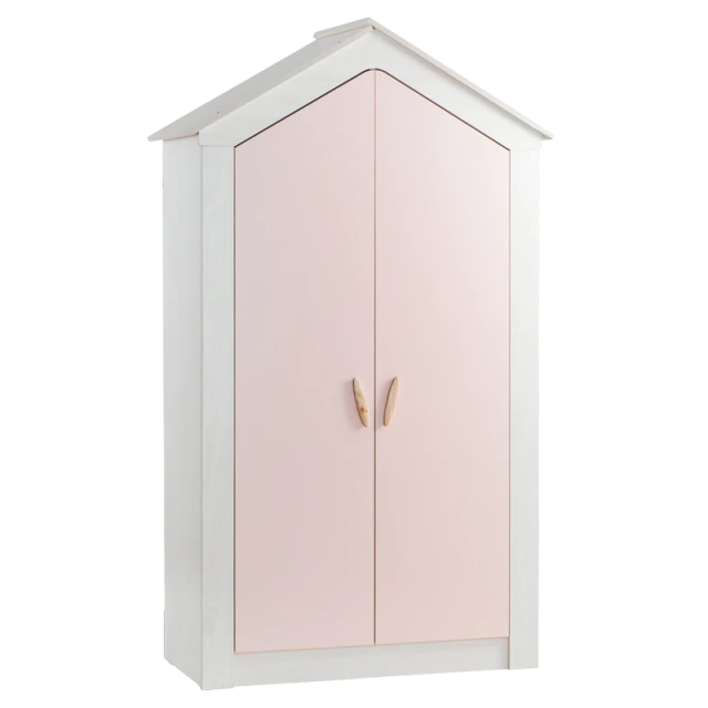 Двукрилен детски гардероб PINK HOUSE