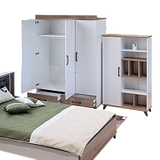 Трикрилен гардероб NATURA