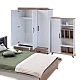 Three-wing wardrobe NATURA