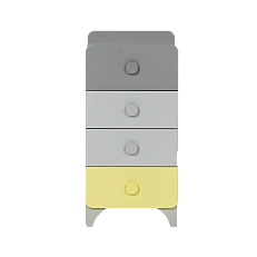 Children's chest of drawers with 4 drawers MINIA