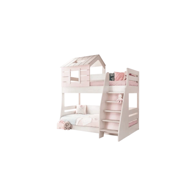 Bunk bed for children PINK HOUSE - right