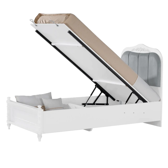 Children’s bed with chest of drawers NIL 120 x 200 - white