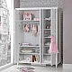 Three-door children's wardrobe NIL - white