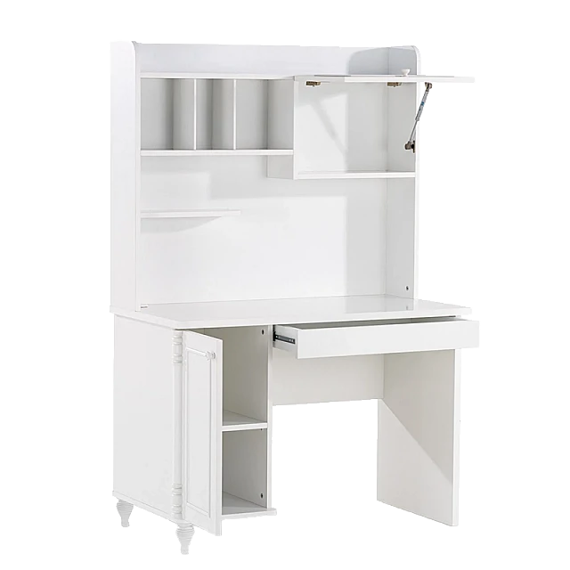 Children's desk with shelf NIL - white