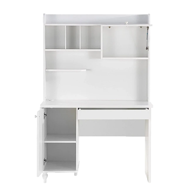 Children's desk with shelf NIL - white