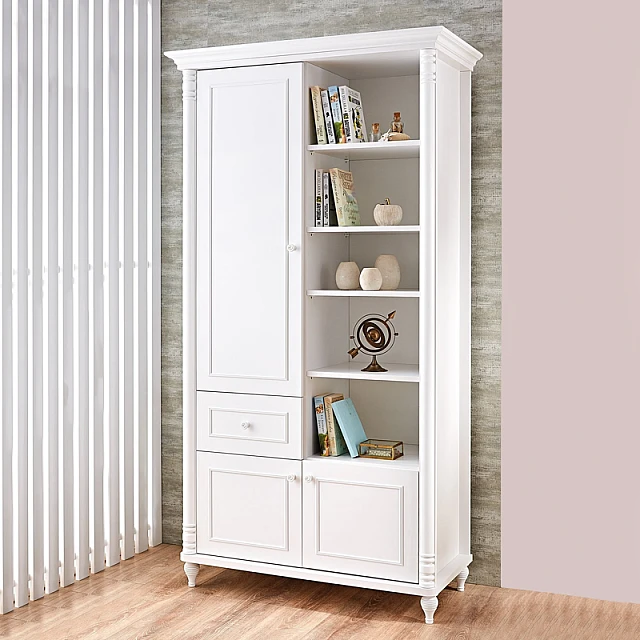 Children’s bookshelf NIL - white