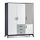 Additional door for BREDA three-door wardrobe