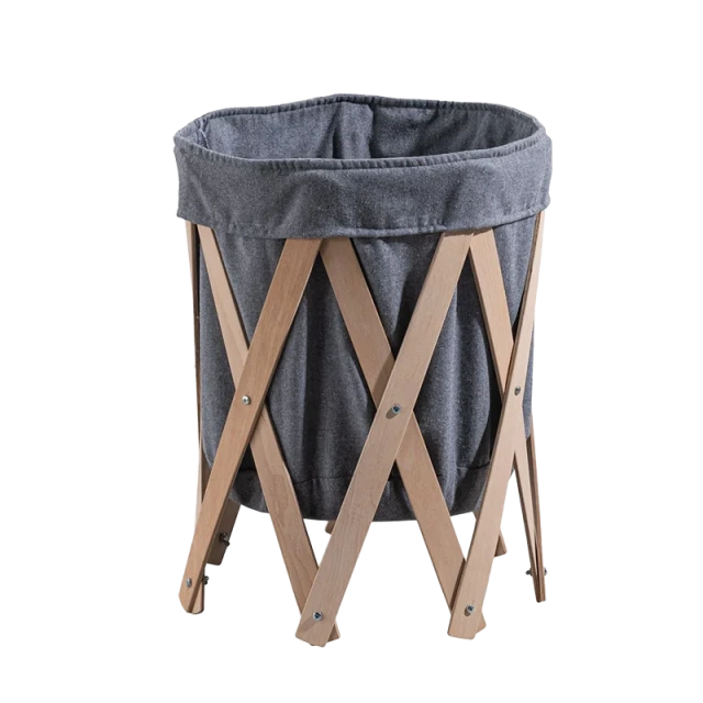 WOODBA toy basket - gray