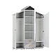 Three-door children's wardrobe BIRD HOUSE