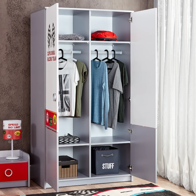 Double-door children’s wardrobe TURBO CAP 2