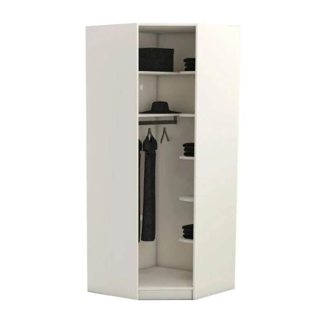 Corner wardrobe YORK - cream