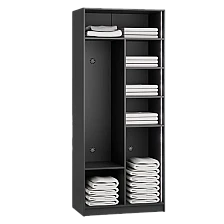 Double-door wardrobe YORK - graphite