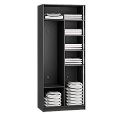 Double-door wardrobe YORK - graphite