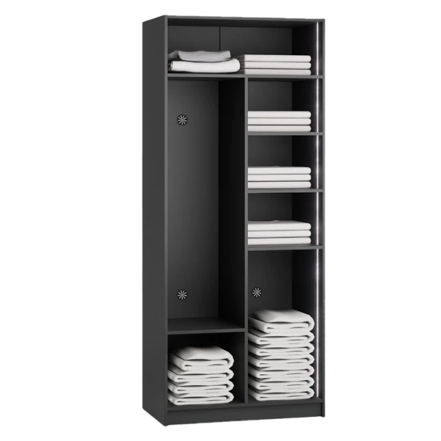 Double-door wardrobe YORK - graphite