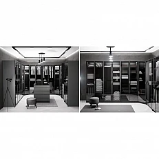 Double-door wardrobe YORK - graphite