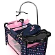 BAYER Doll Playpen with High Chair and Carousel Blue