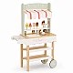 Children's Wooden Ice Cream Stand GINGER HOME, Shop on Wheels, MDF, 44/57x28x95.5 cm, Montessori Game