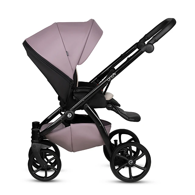 Tutis UNO 5+ Leather baby stroller 2in1 035 Mauve