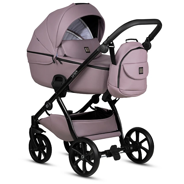 Tutis UNO 5+ Leather baby stroller 2in1 035 Mauve