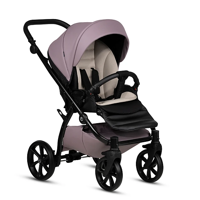 Tutis UNO 5+ Leather baby stroller 2in1 035 Mauve