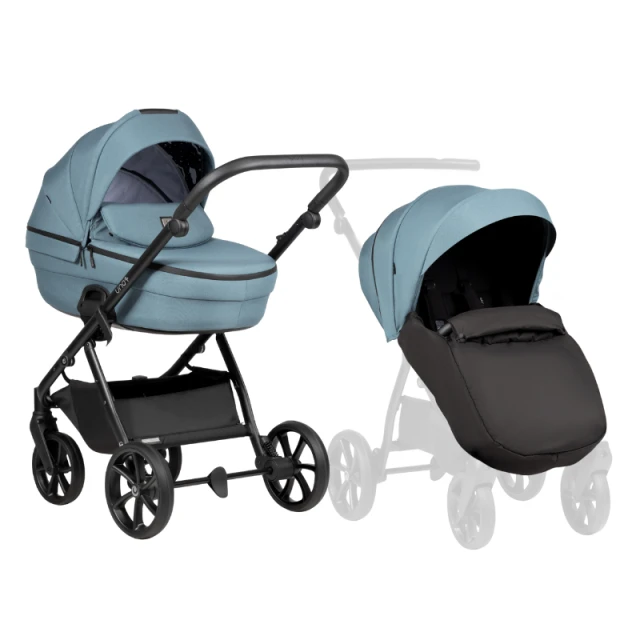 Tutis UNO 6+ 2in1 baby stroller 143 Menta