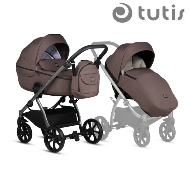 Tutis UNO 5+ 2in1 baby stroller 159 Cocoa