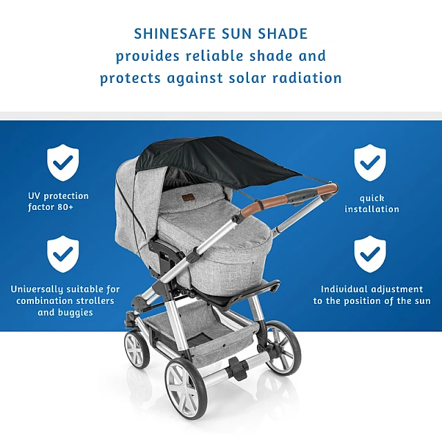 84291 Reer ShineSafe stroller canopy, black