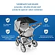 84291 Reer ShineSafe stroller canopy, black