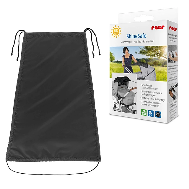 84291 Reer ShineSafe stroller canopy, black