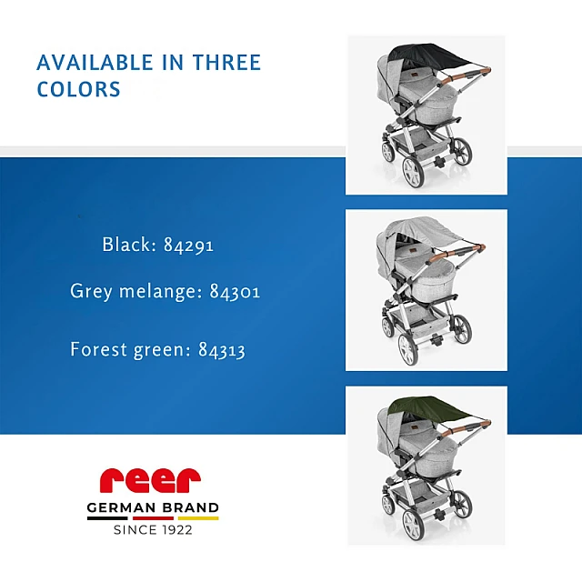 84291 Reer ShineSafe stroller canopy, black