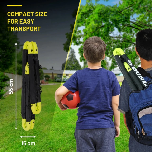 Dunlop 2 pcs folding football goals 55x44x44 cm