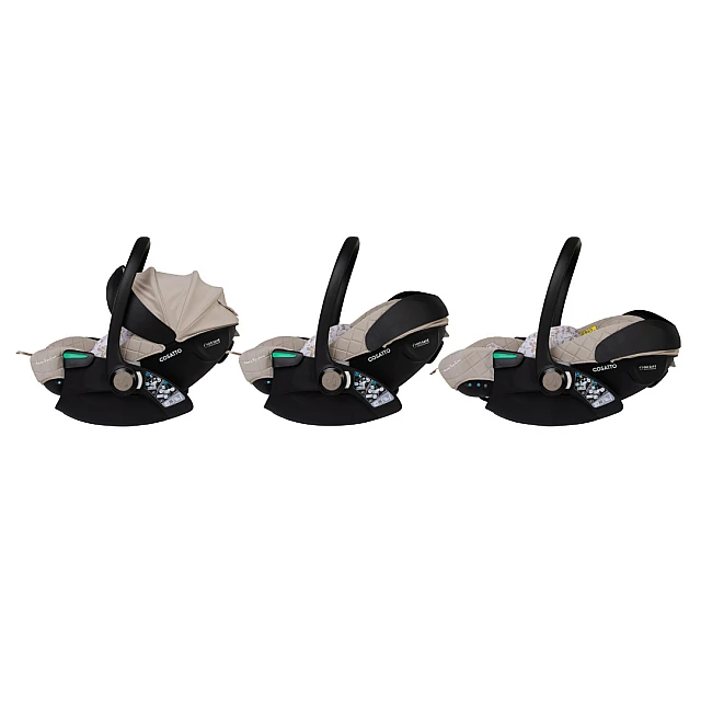 Cosatto CT5716 WOW 3 WHISPER stroller + CT6085 ACORN Recline car seat + CT6005 base