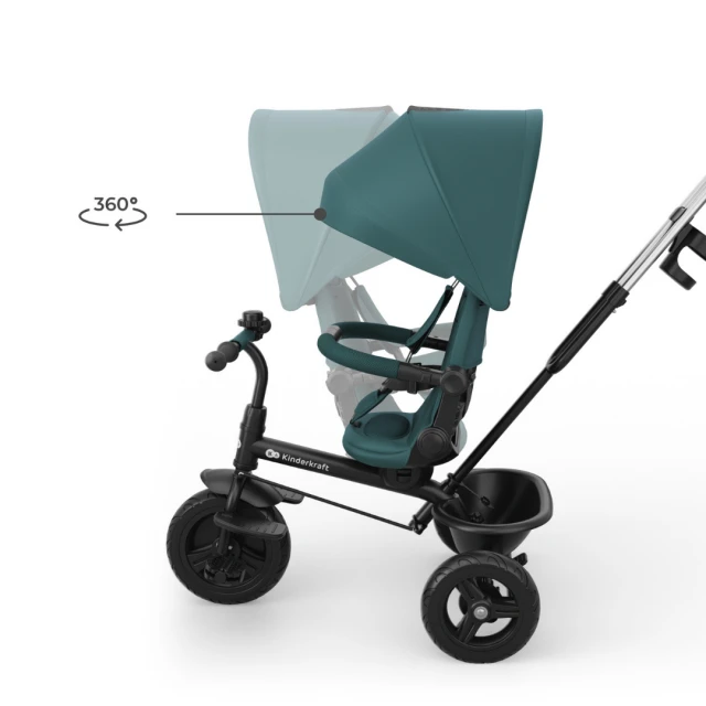 KinderKraft ASTON 2 PLUS tricycle GREEN