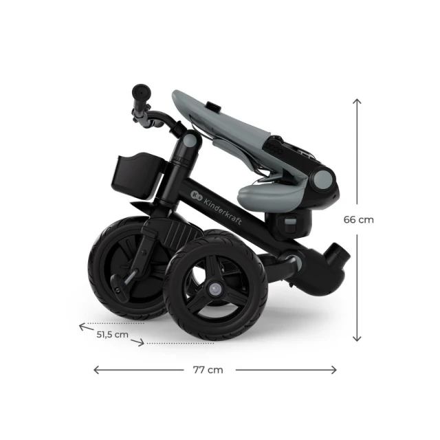 Kinderkraft AVEO 2 Plus tricycle GREY