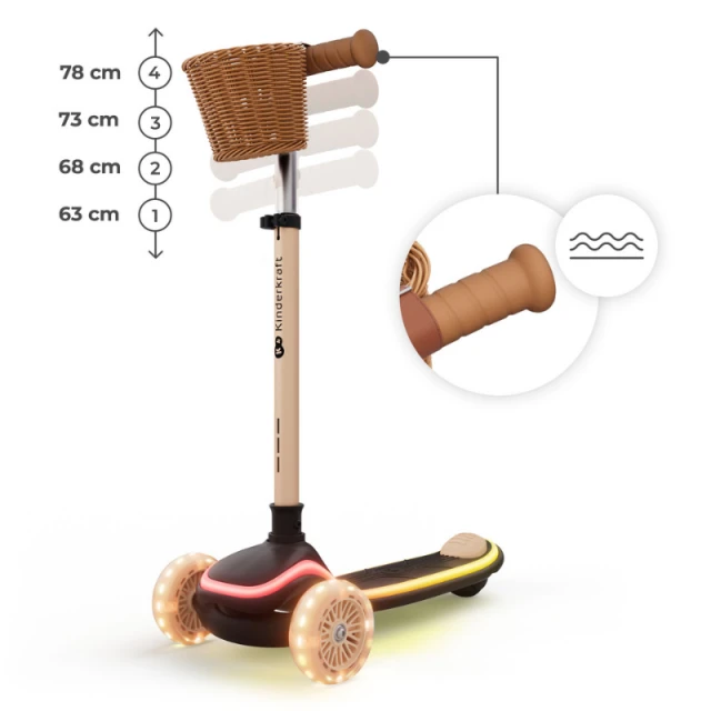 Kinderkraft RAKET UP scooter BEIGE