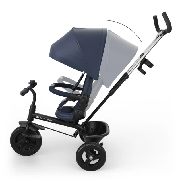 KinderKraft ASTON 2 PLUS tricycle BLUE