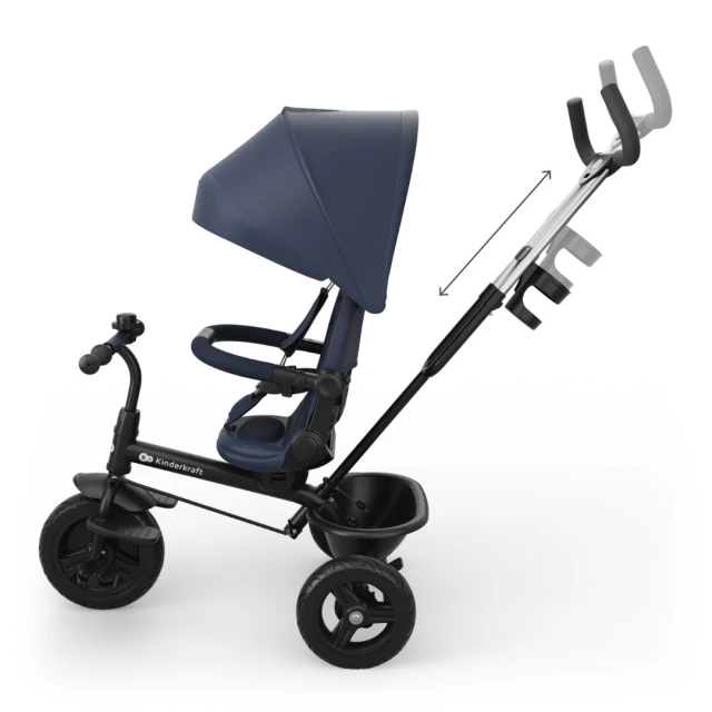 KinderKraft ASTON 2 PLUS tricycle BLUE