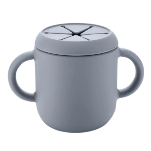 25053 Reer silicone cup 2in1 grey/blue