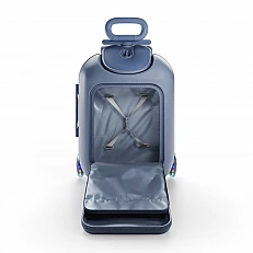 KinderKraft CABBY suitcase with seat BLUE