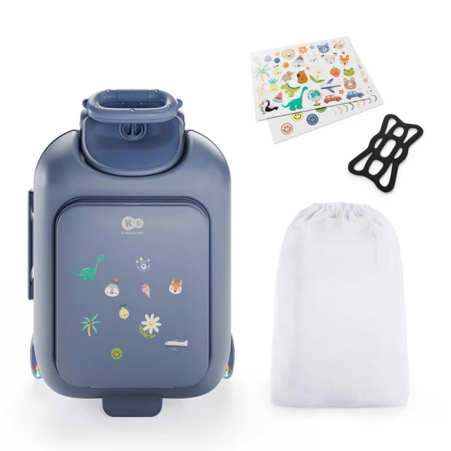 KinderKraft CABBY куфар със седалка BLUE